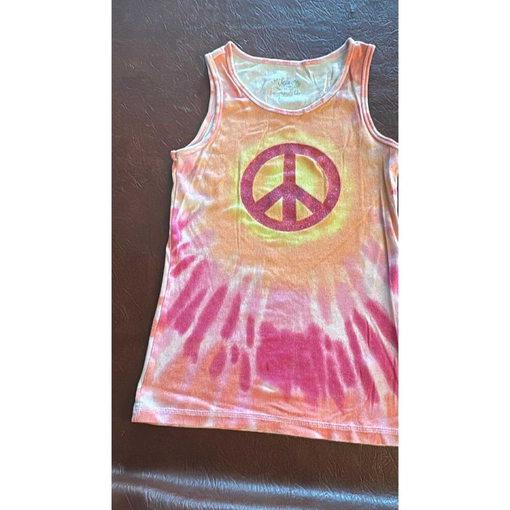 Justice Tank Top Girls Size 14 Peace sign